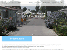 Tablet Screenshot of camping-le-grand-hameau.fr